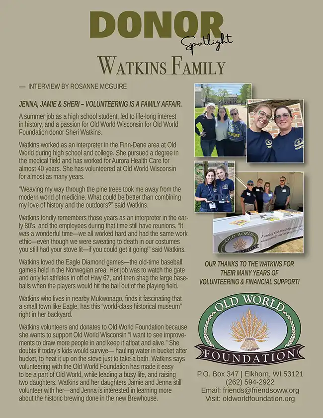 Donor Spotlight - Watkins Family