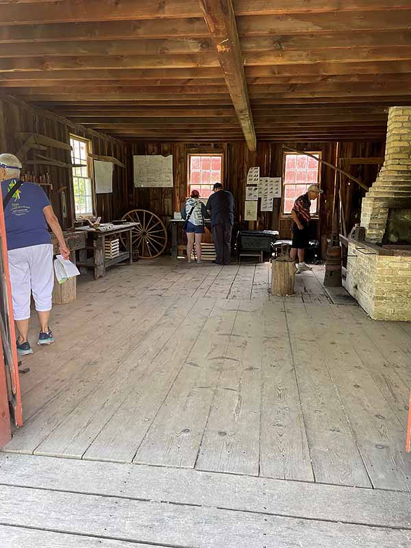 Guests in the Wagon Shop